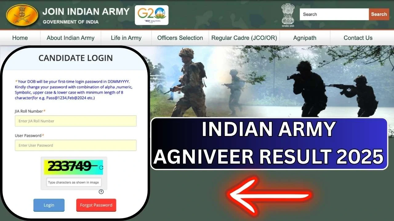 Indian Army Agniveer Result 2025